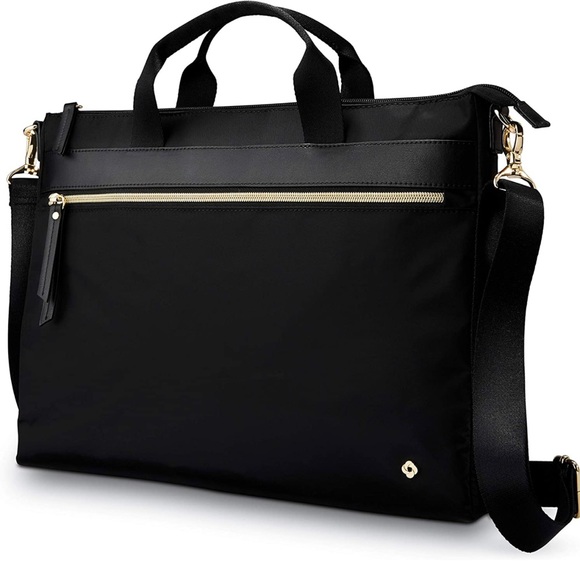 Samsonite® Mobile Solution Essential Slim Brief With 14.1" Laptop Pocket, Black - Picture 1 of 4